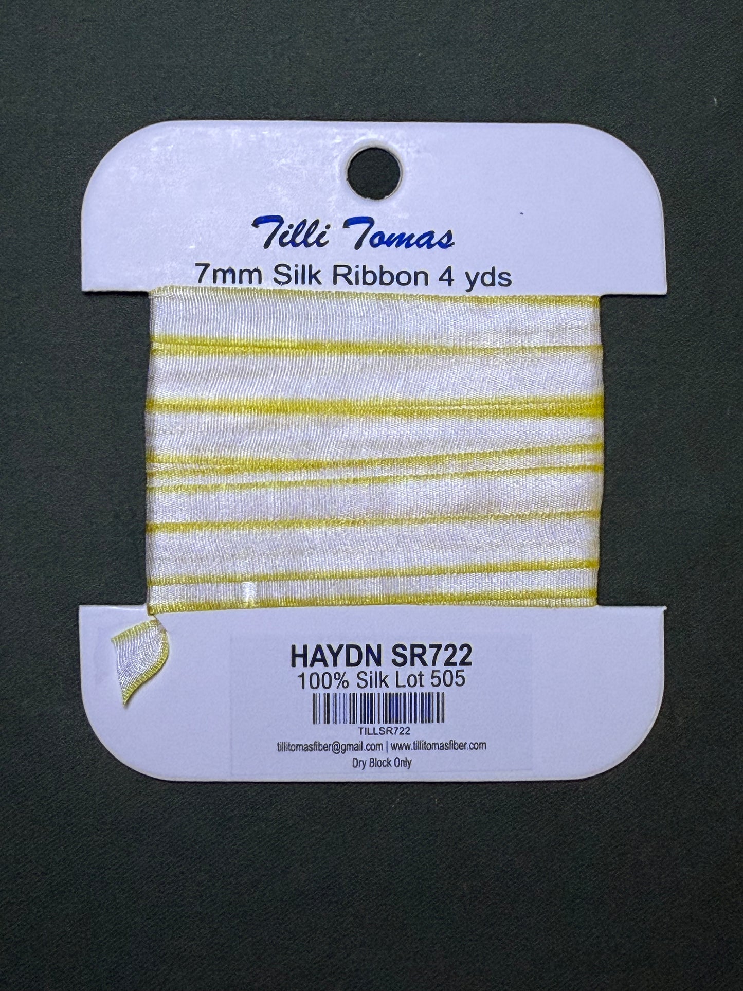 7mm Silk Ribbon 722 Haydn