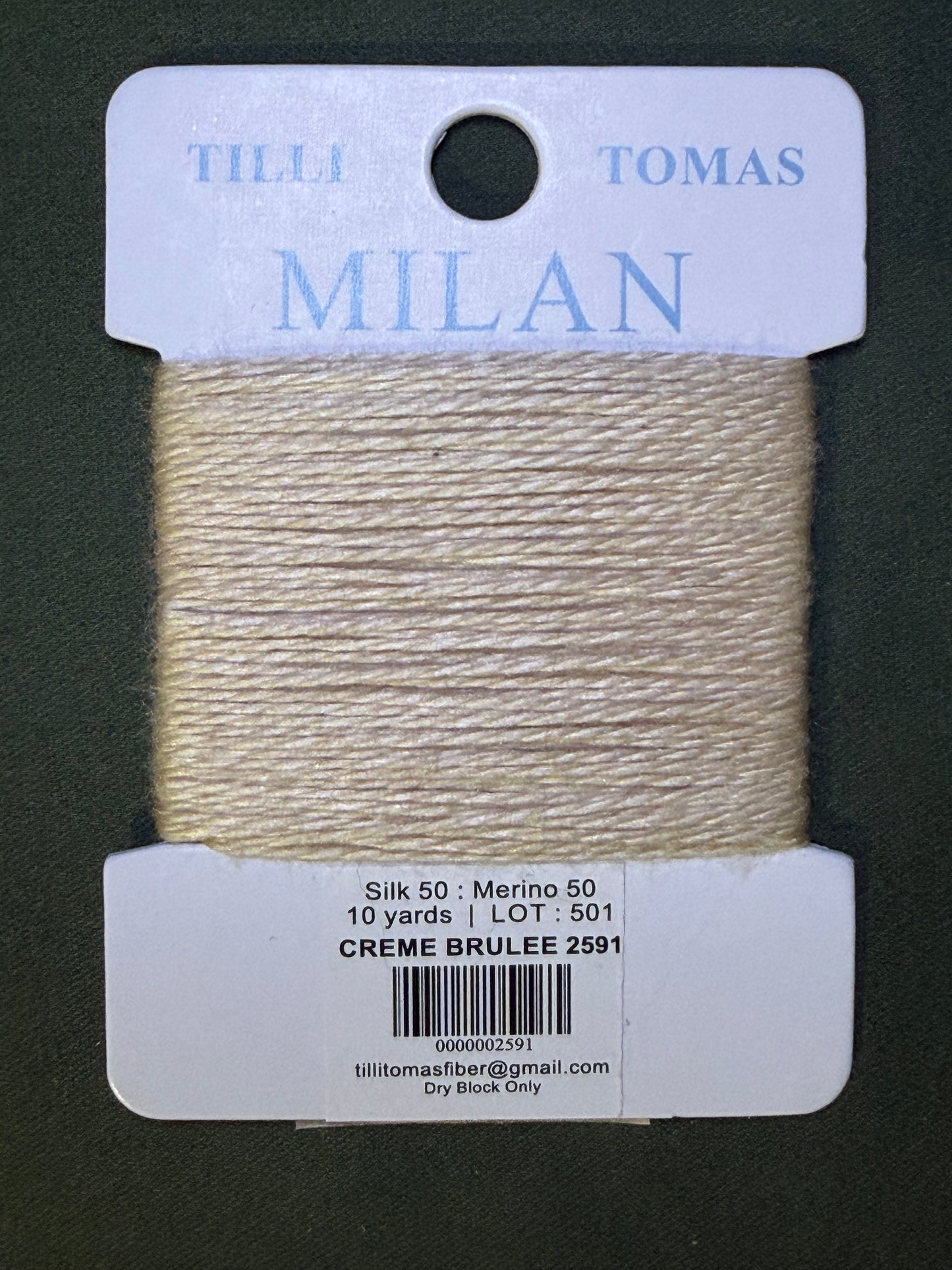 Milan Card 2591 Creme Brulee
