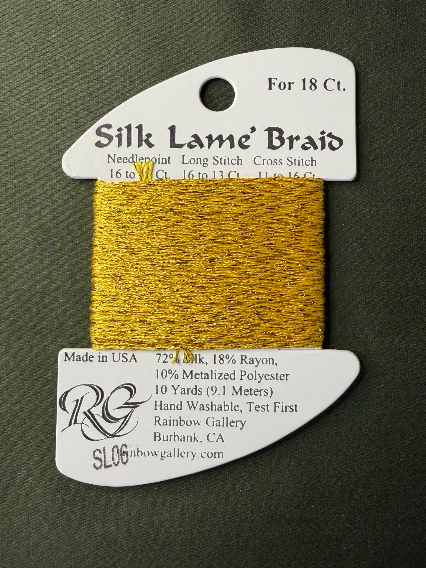 Silk Lame' Brd SL06-Gold