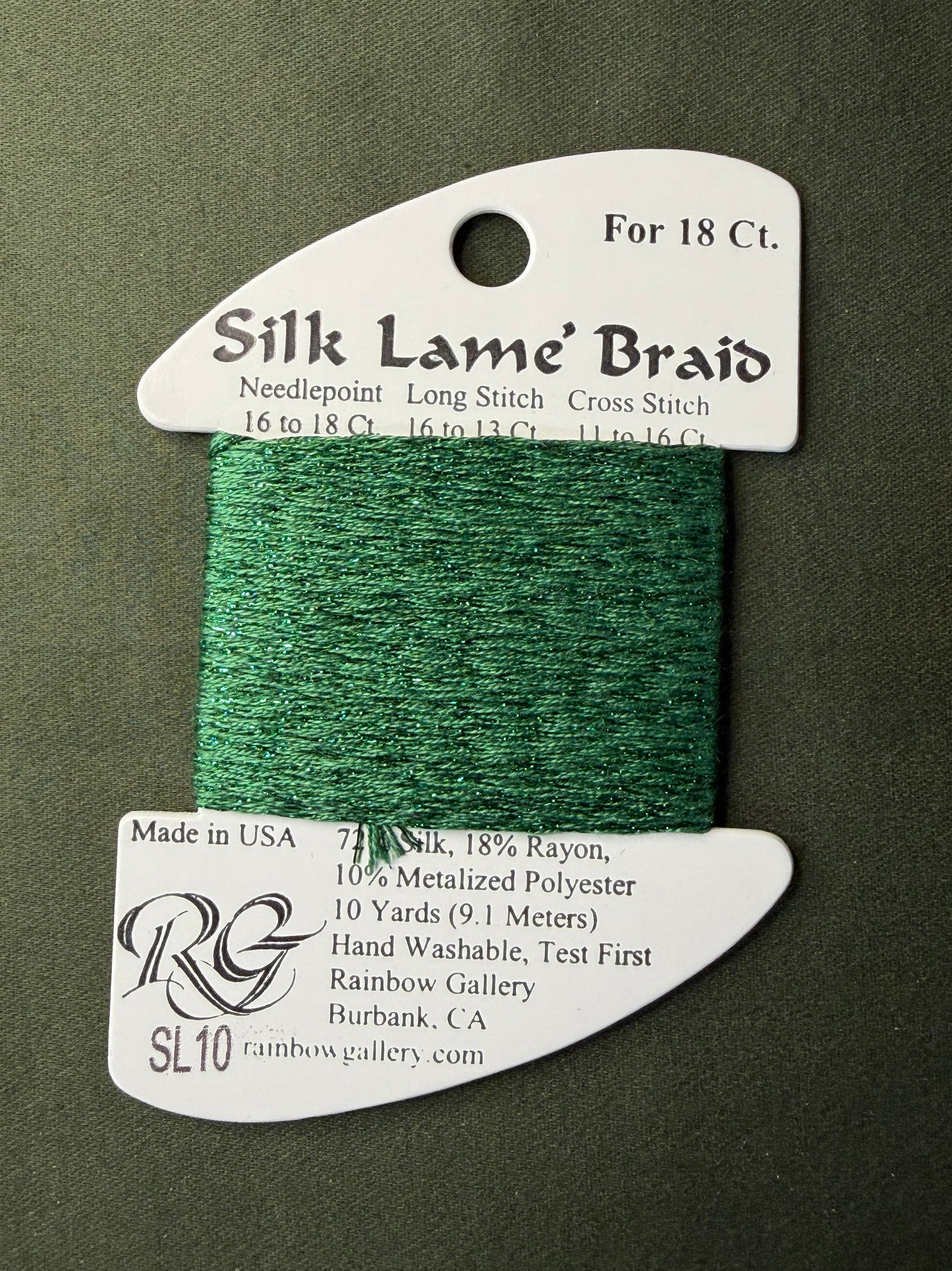 Silk Lame' Brd SL10-Green