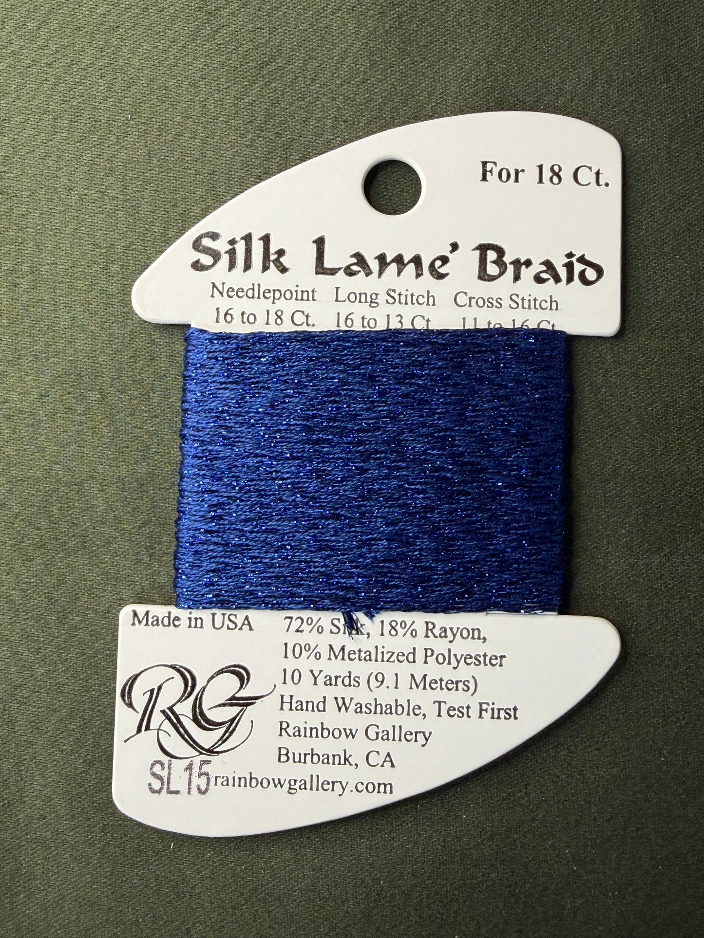 Silk Lame' Brd SL15-Dark Blue