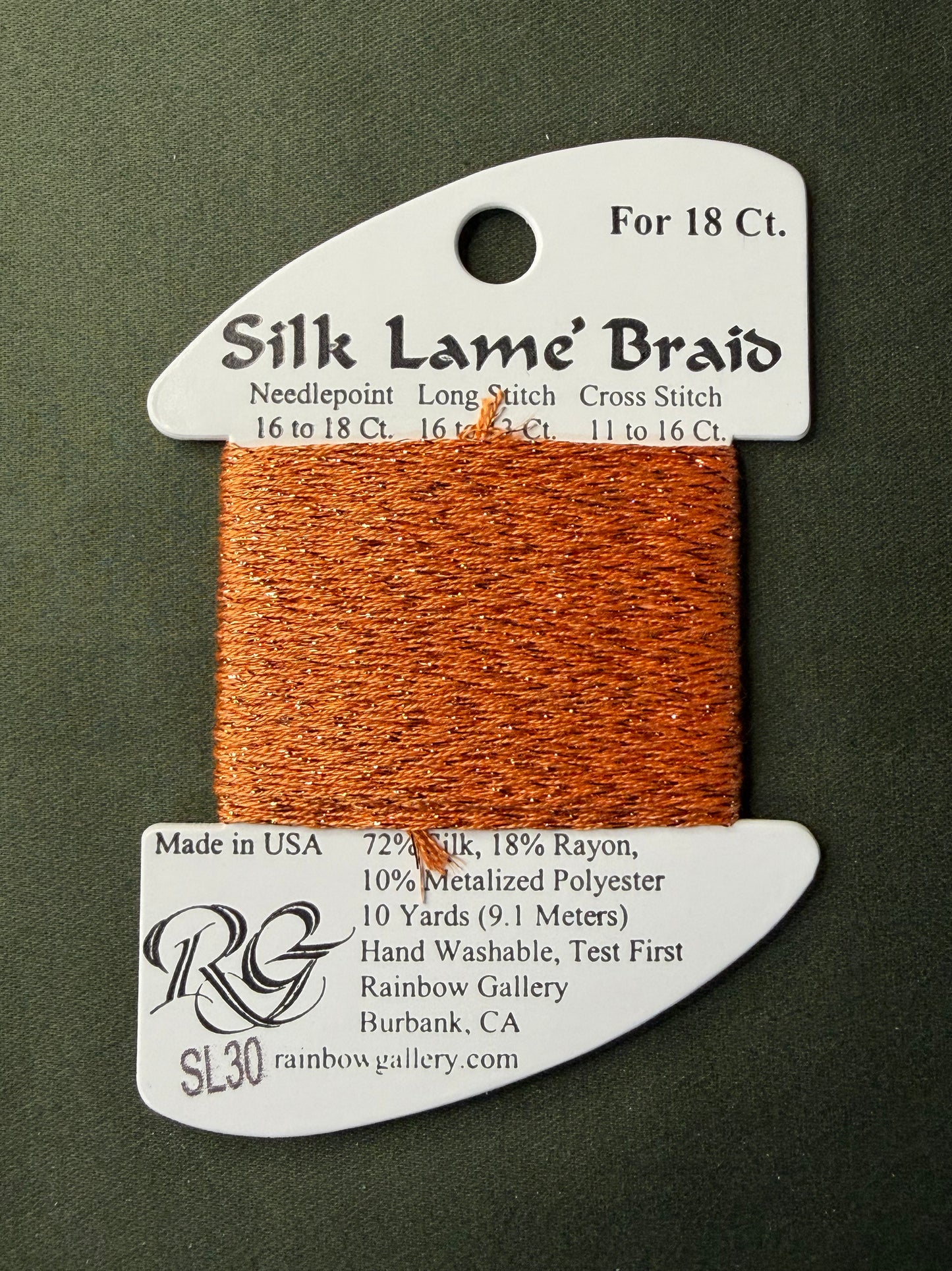 Silk Lame' Brd SL30-Orange