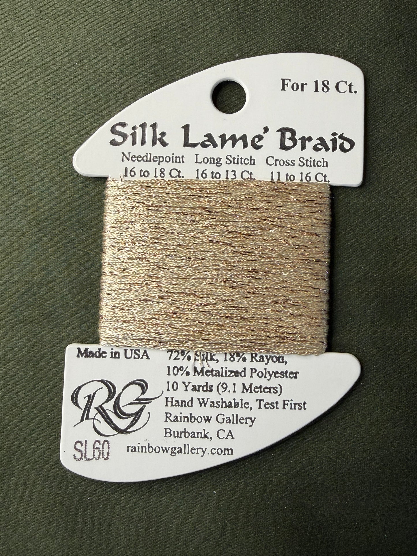 Silk Lame' Brd SL60-Camel