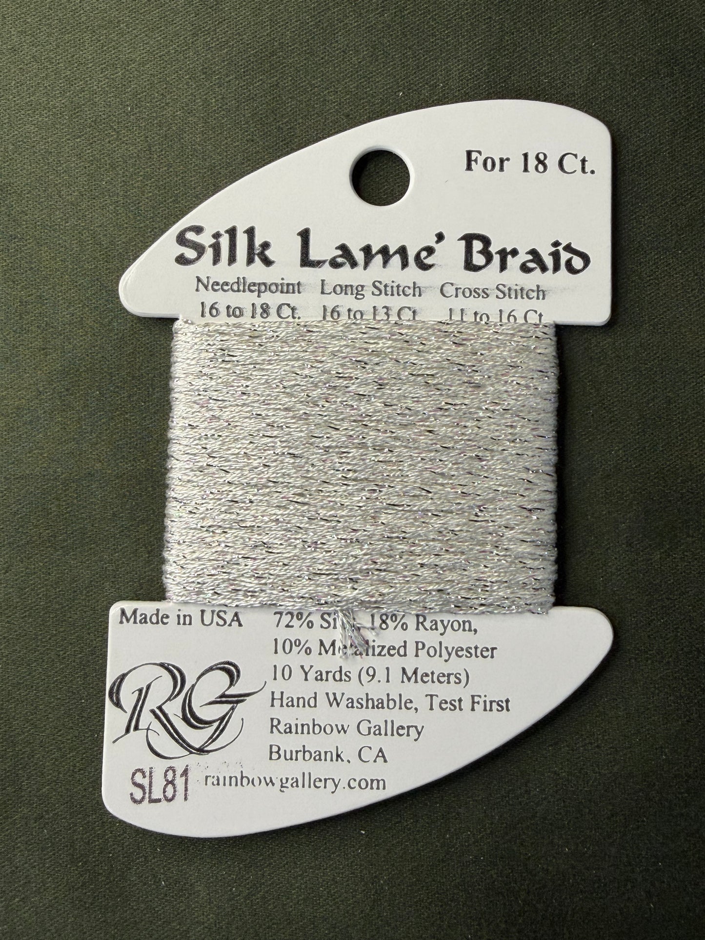 Silk Lame' Brd SL81-Platinum
