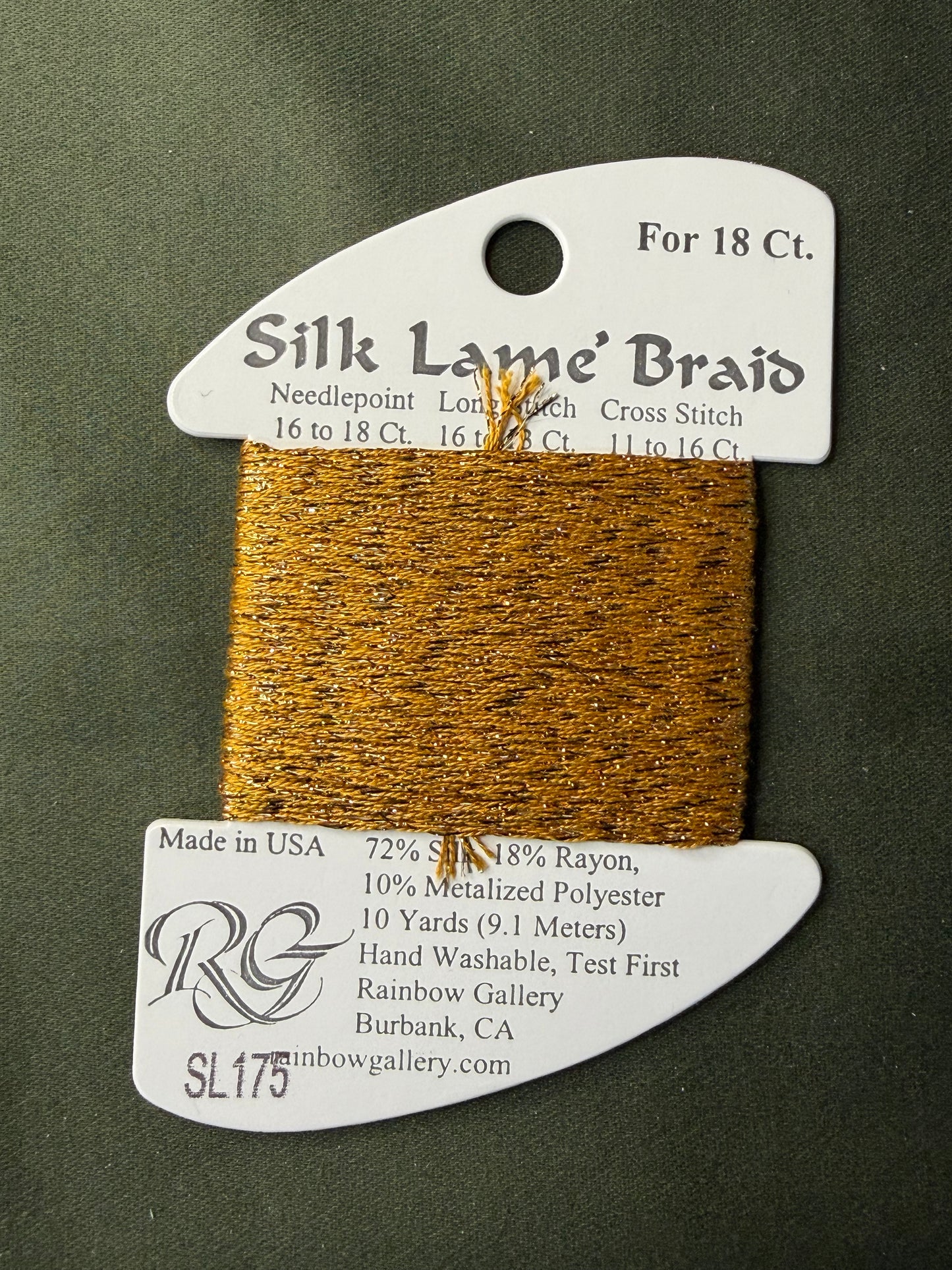 Silk Lame' Brd SL175 Honey Gold