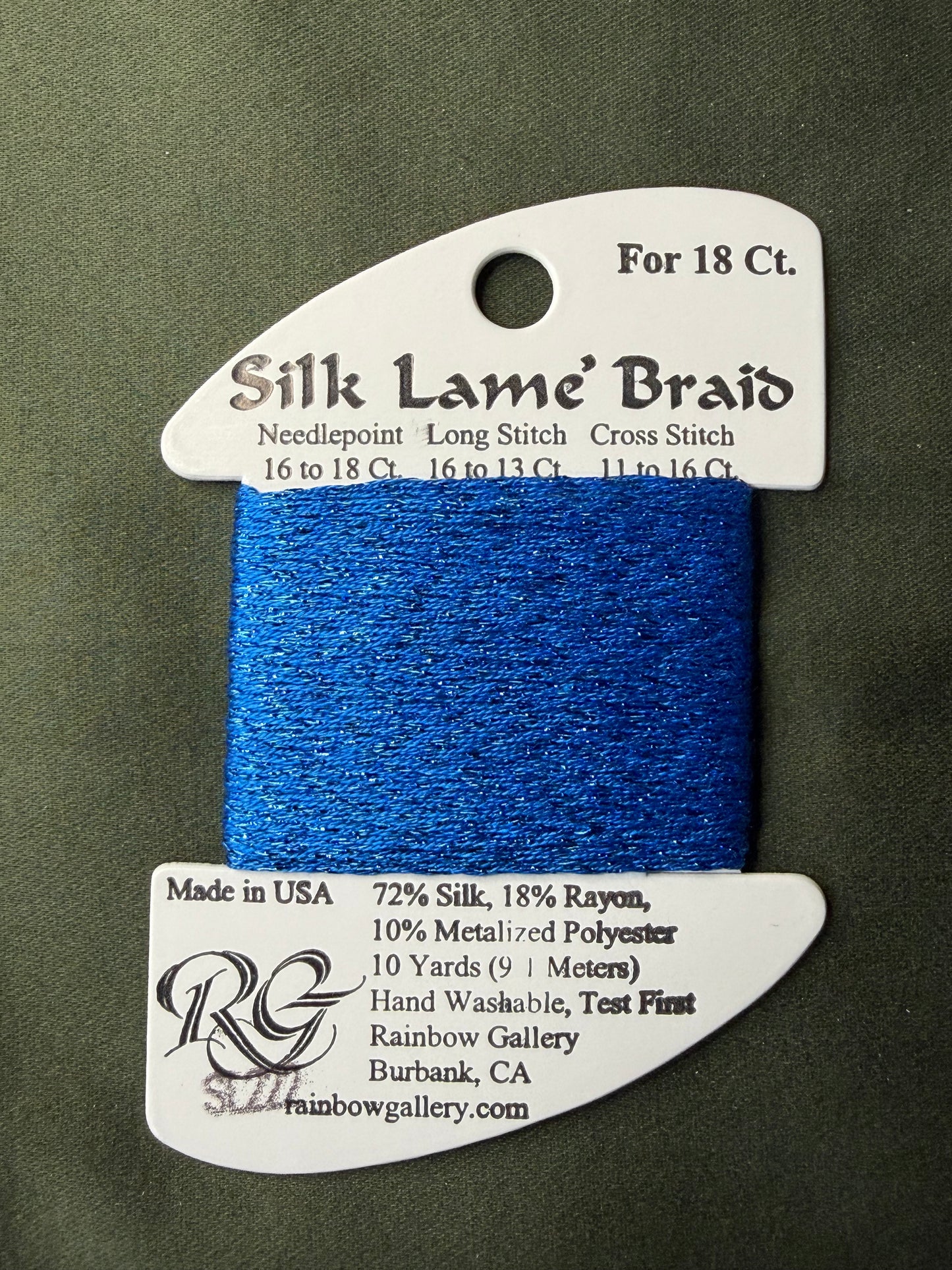 Silk Lame' Brd SL222 Brilliant Blue