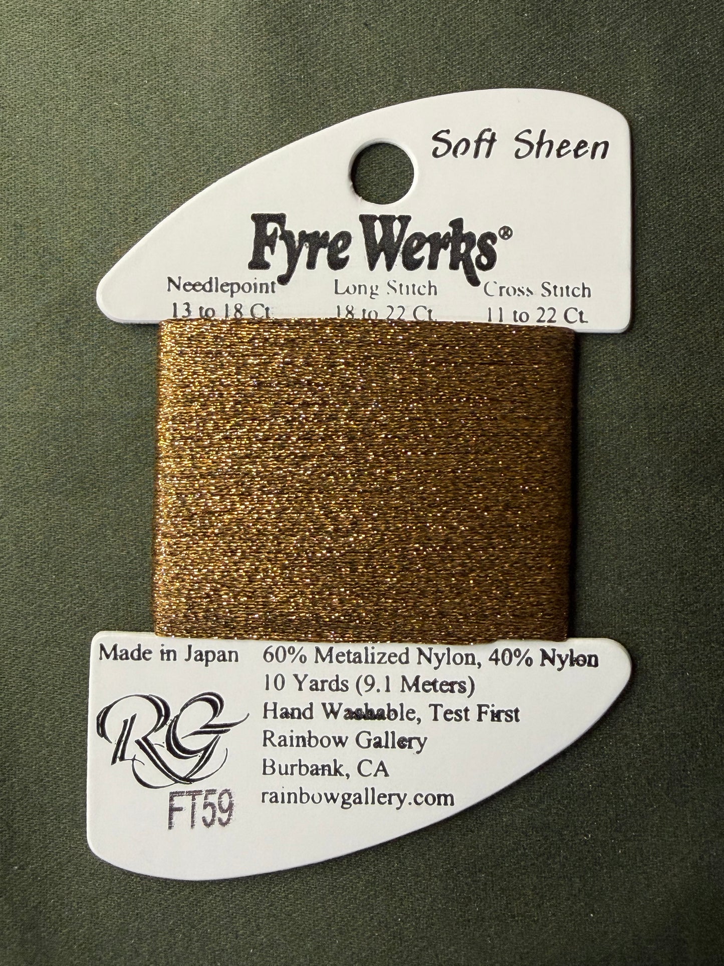 Fyre Werks FT59-Tawny Gold