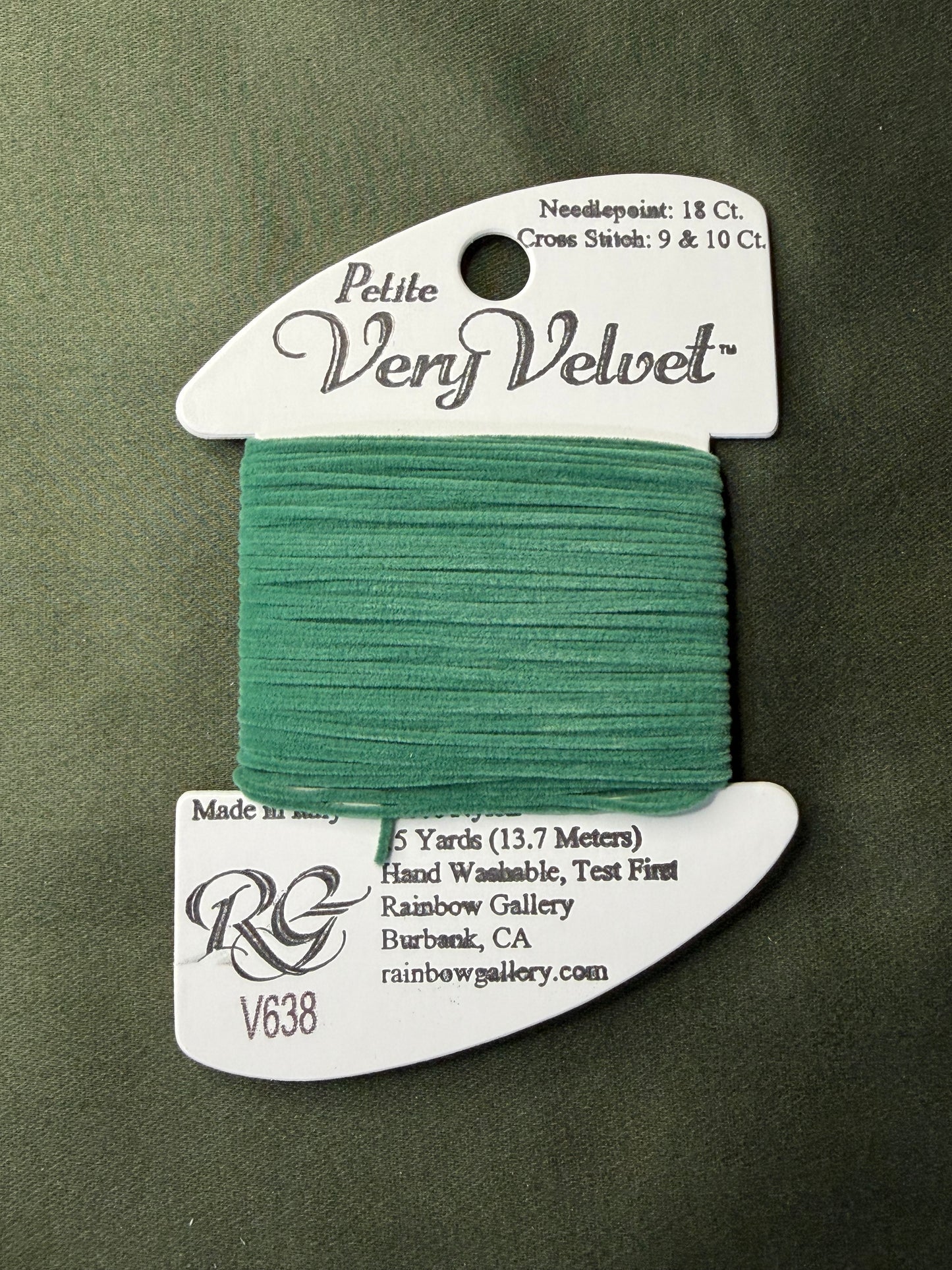 Pet V-Velvet V638-Dk Sea Green