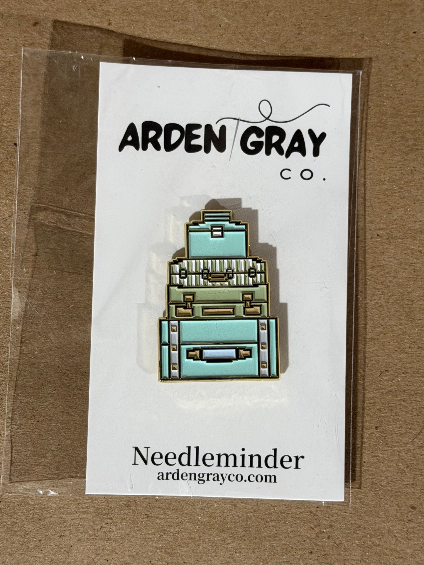 Stack of Suitcases Needleminder