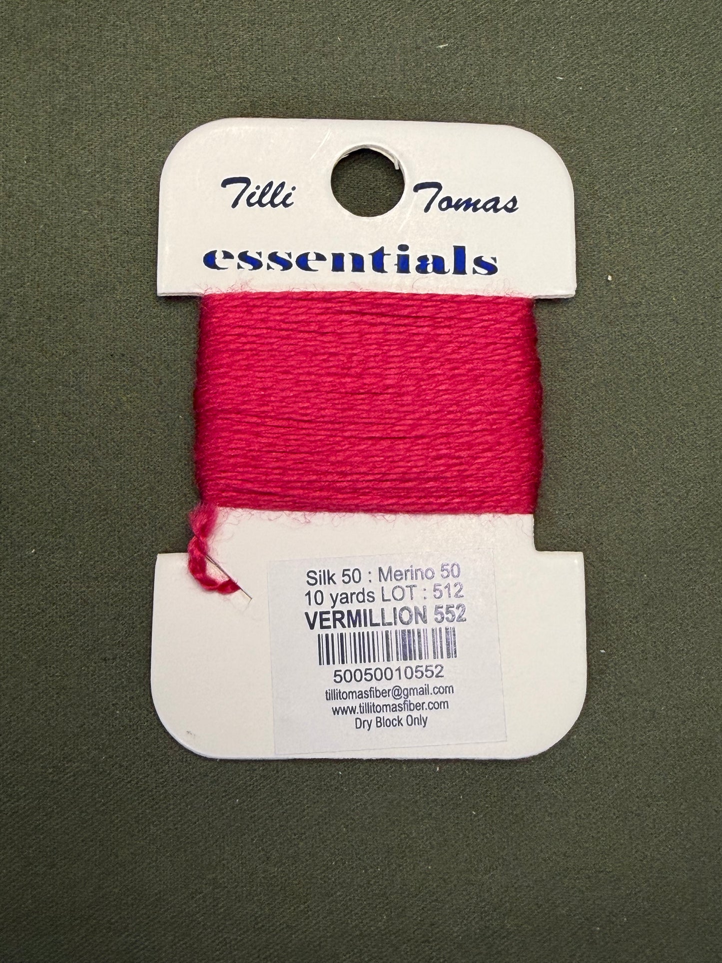 Essentials Card 552 Vermillion