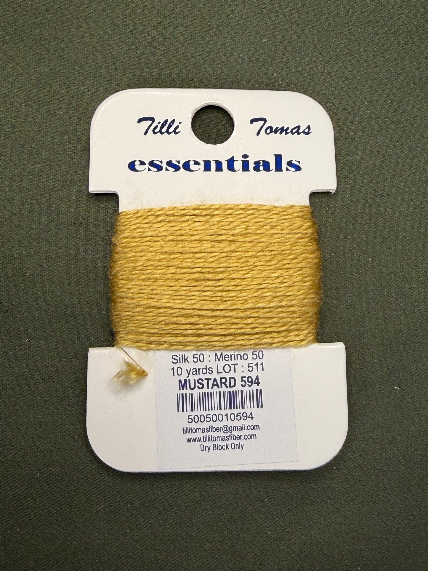 Essentials Card 594 Mustard
