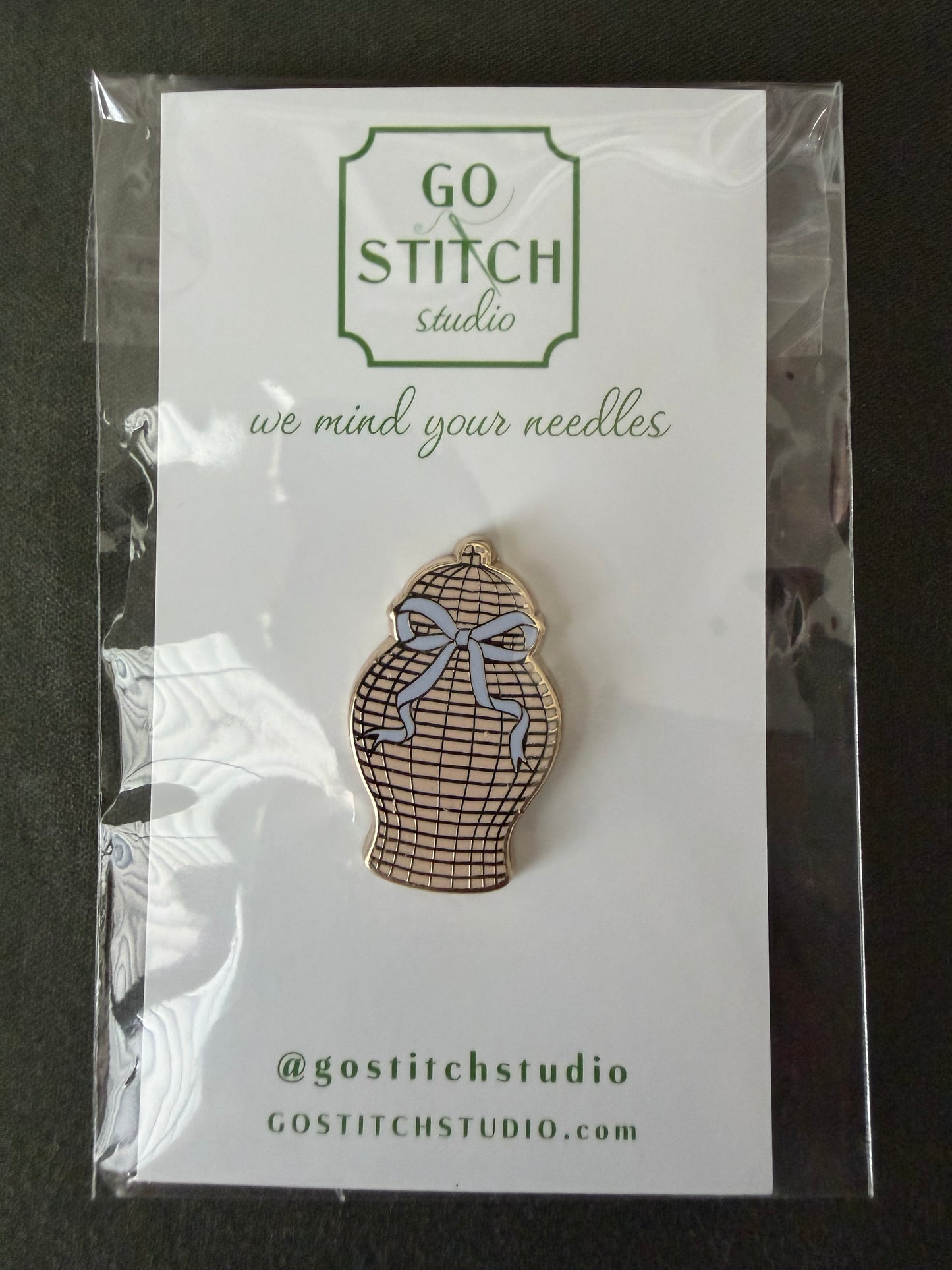 Rattan Ginger Jar Needleminder