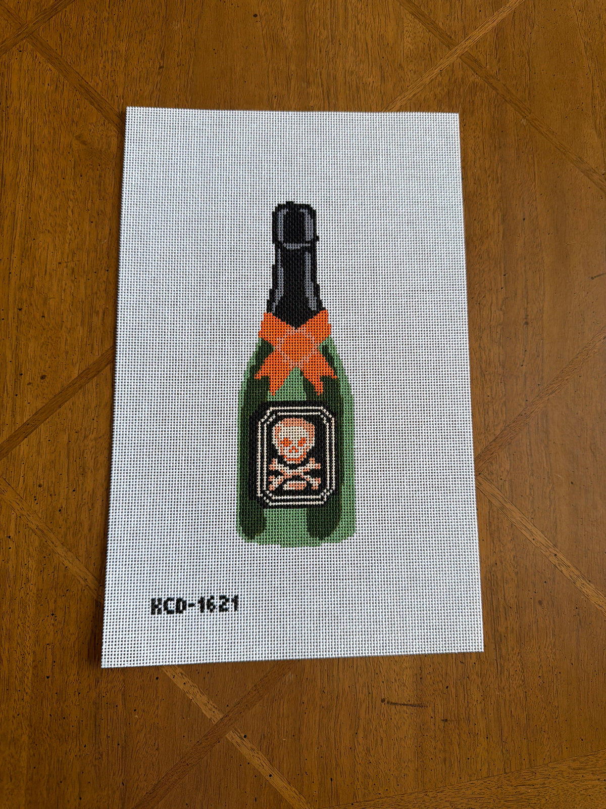 Skeleton Bottle Canvas