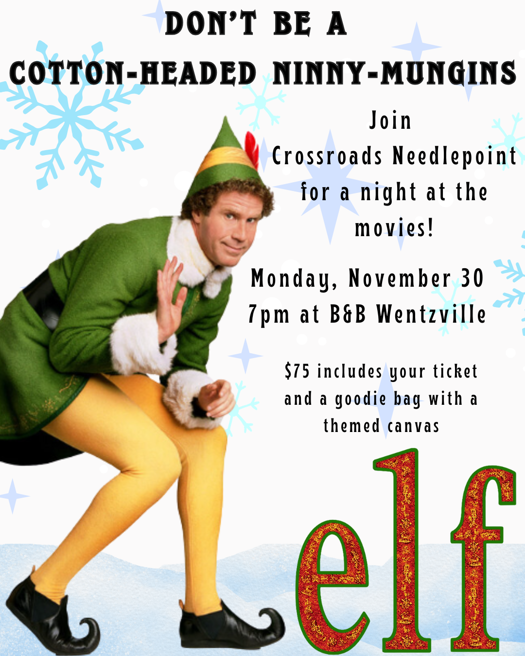 Elf Movie Night Ticket