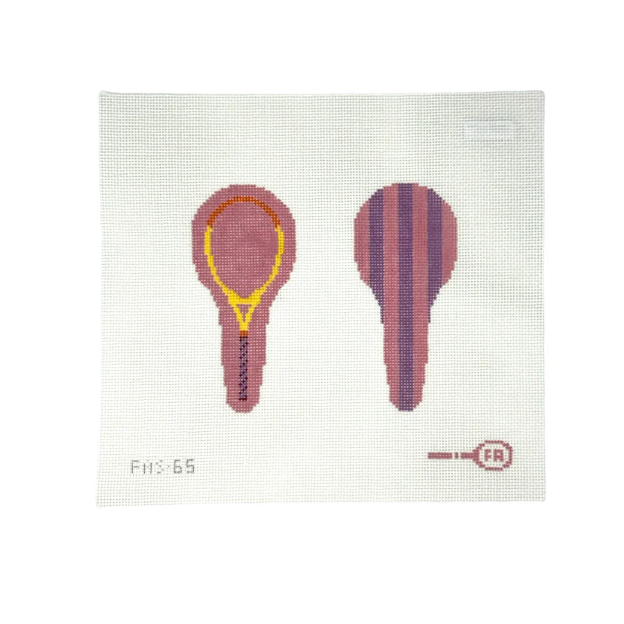 Tennis Racket Scissors Case Needlepoint Canvas