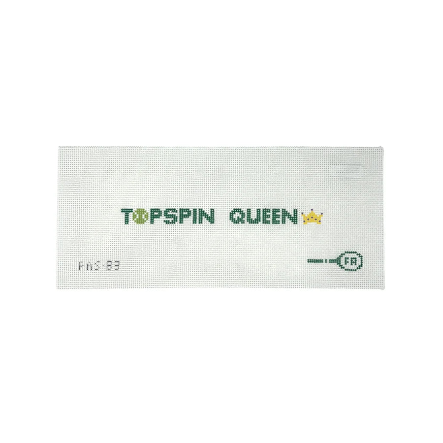 Topspin Queen Key Fob Needlepoint Canvas