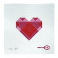 Origami Heart Needlepoint Canvas Regular price$60.00
