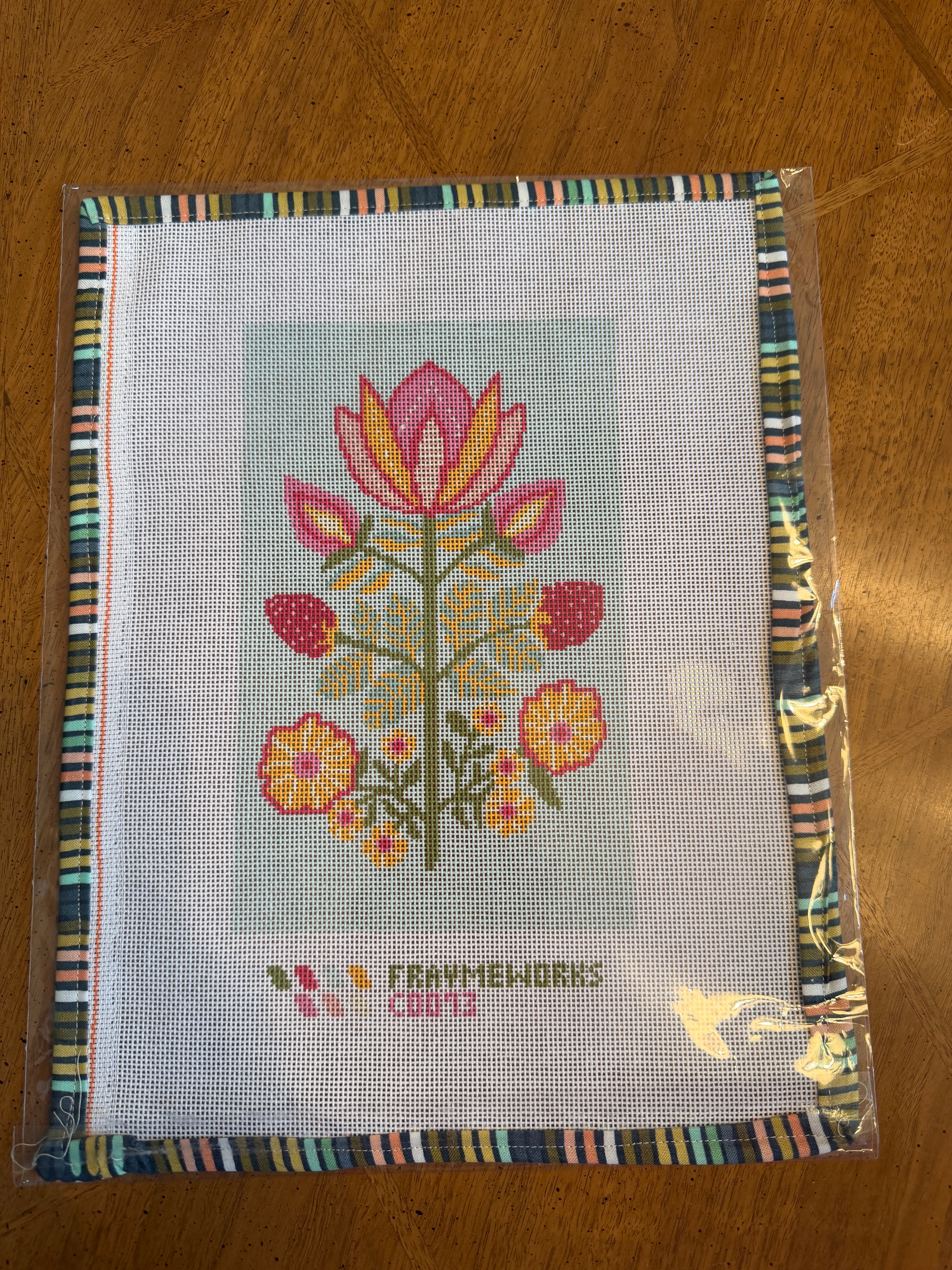 Frayme Works Folk Flowers Canvas