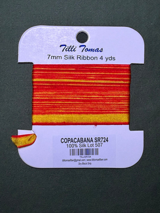 7mm Silk Ribbon 724 Copacabana