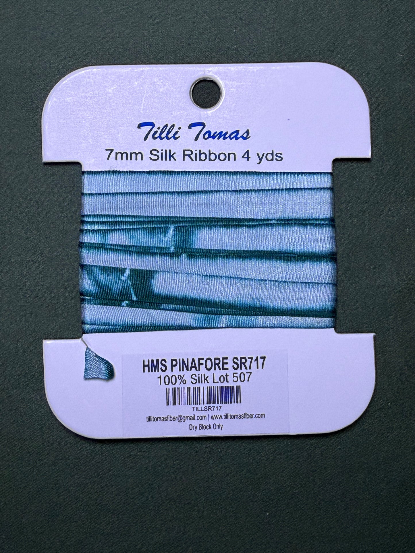 7mm Silk Ribbon 717 HMS Pinafore