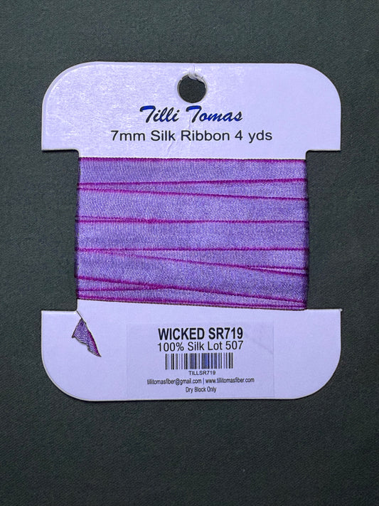 7mm Silk Ribbon 719 Wicked