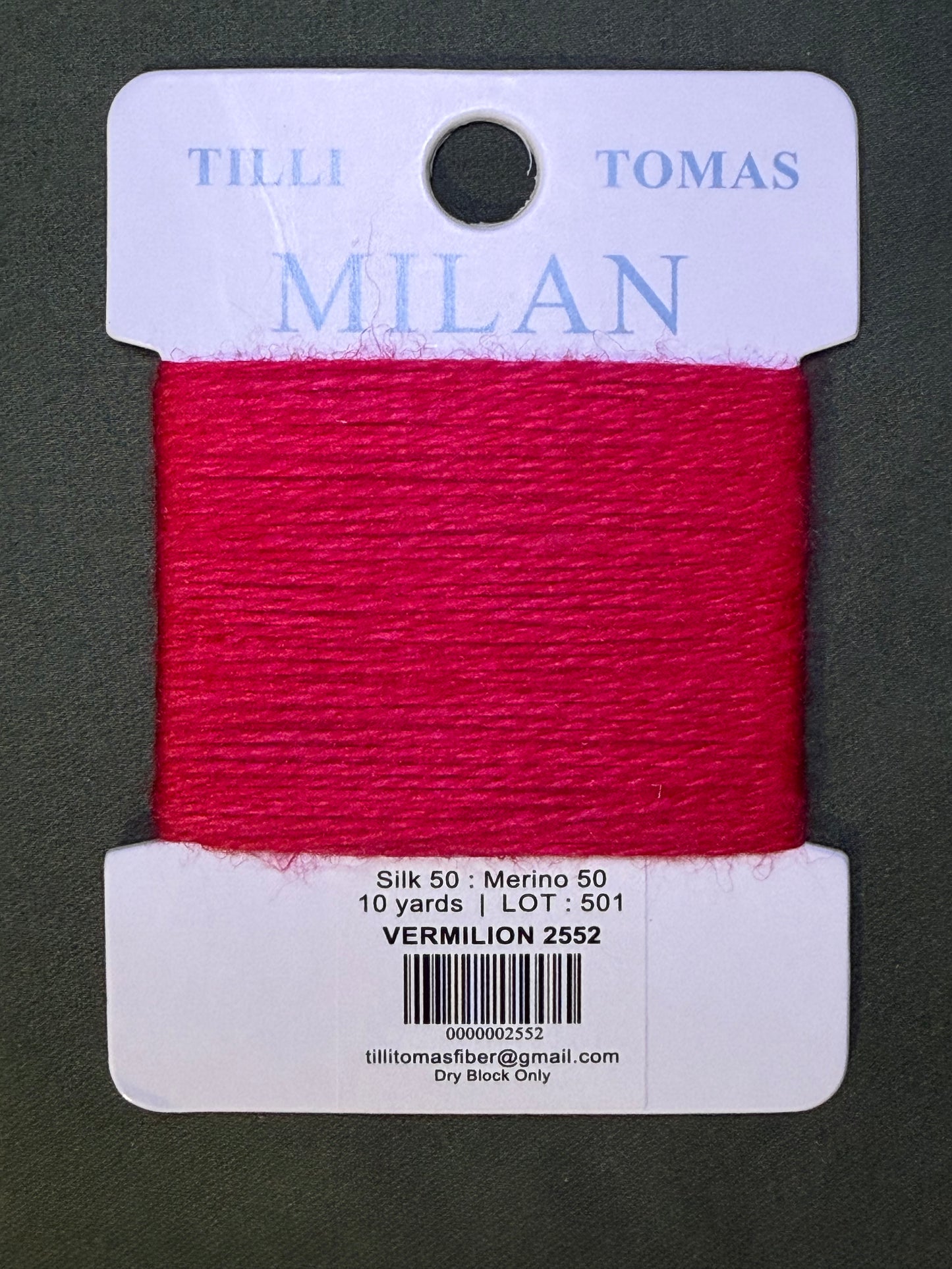 Milan Card 2552 Vermilion
