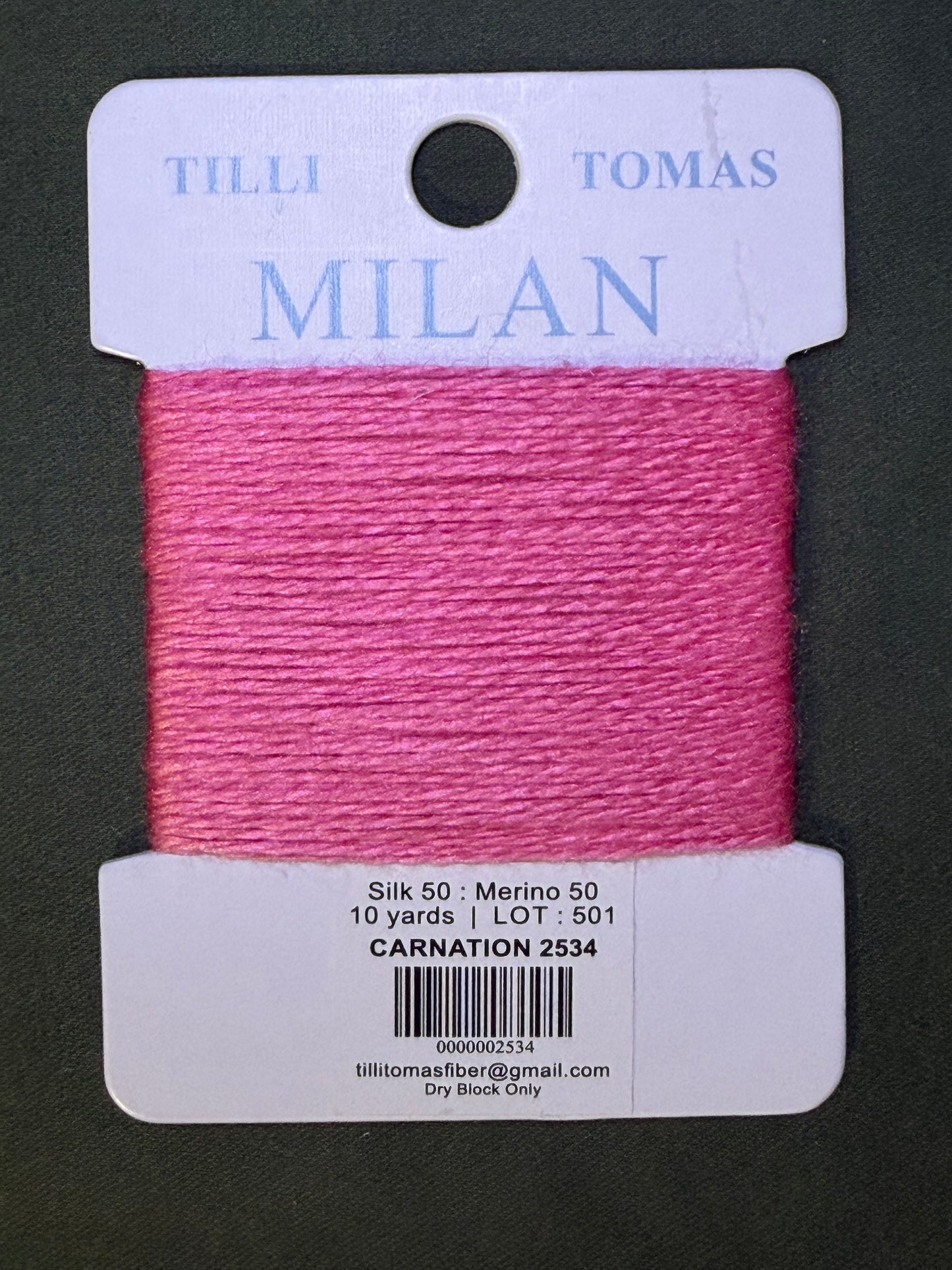 Milan Card 2534 Carnation