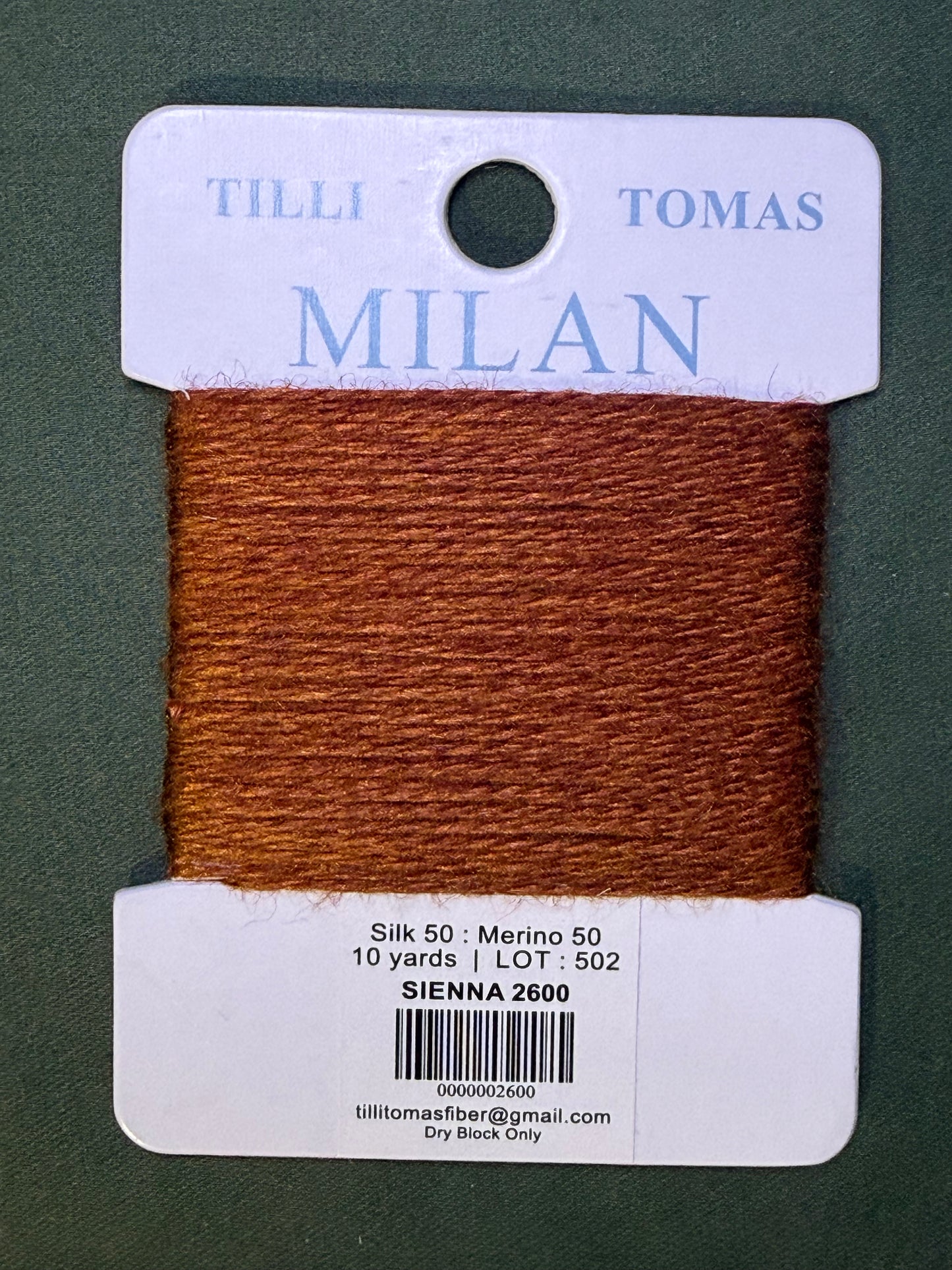 Milan Card 2600 Sienna