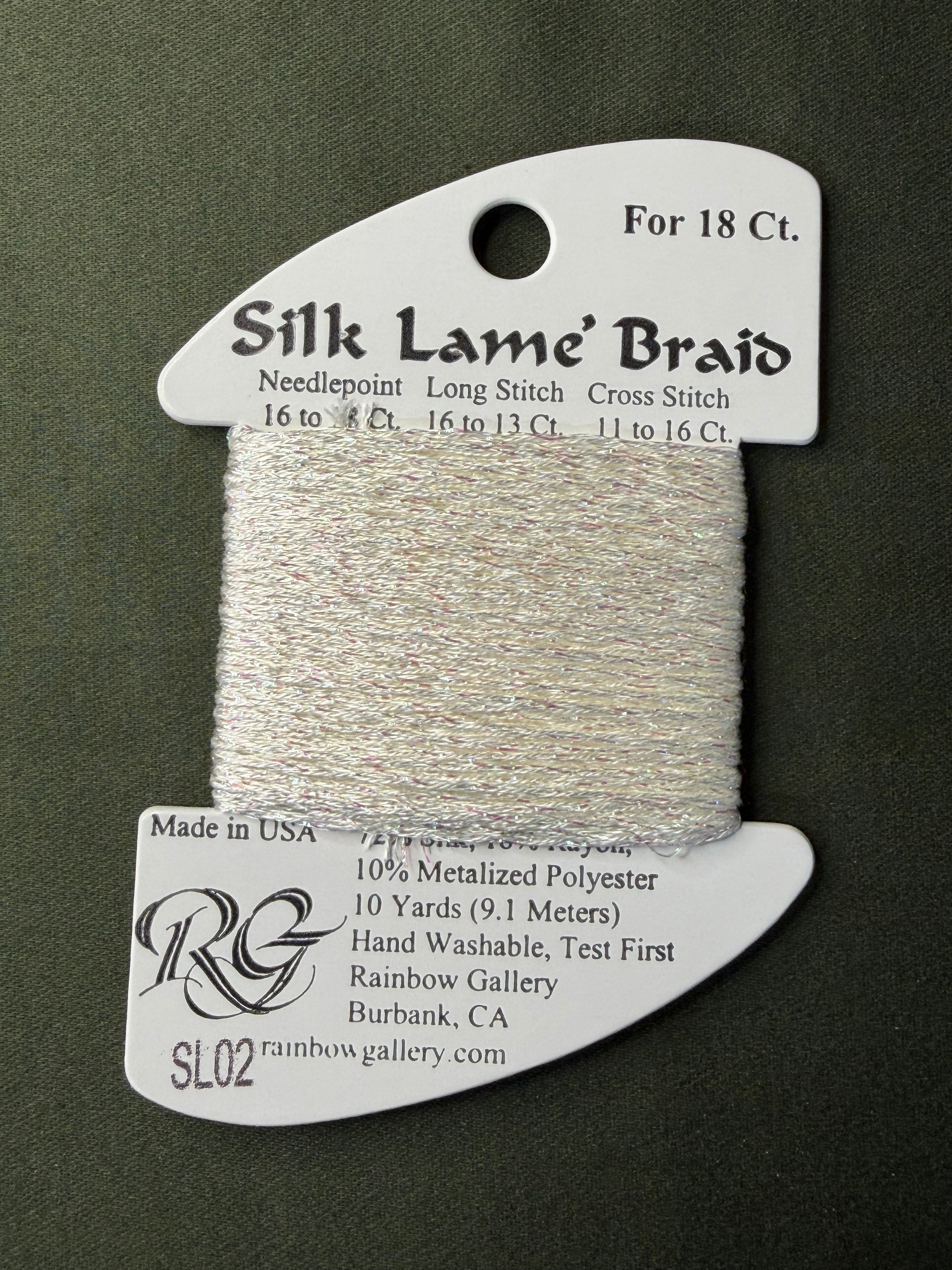 Silk Lame' Brd SL02-White