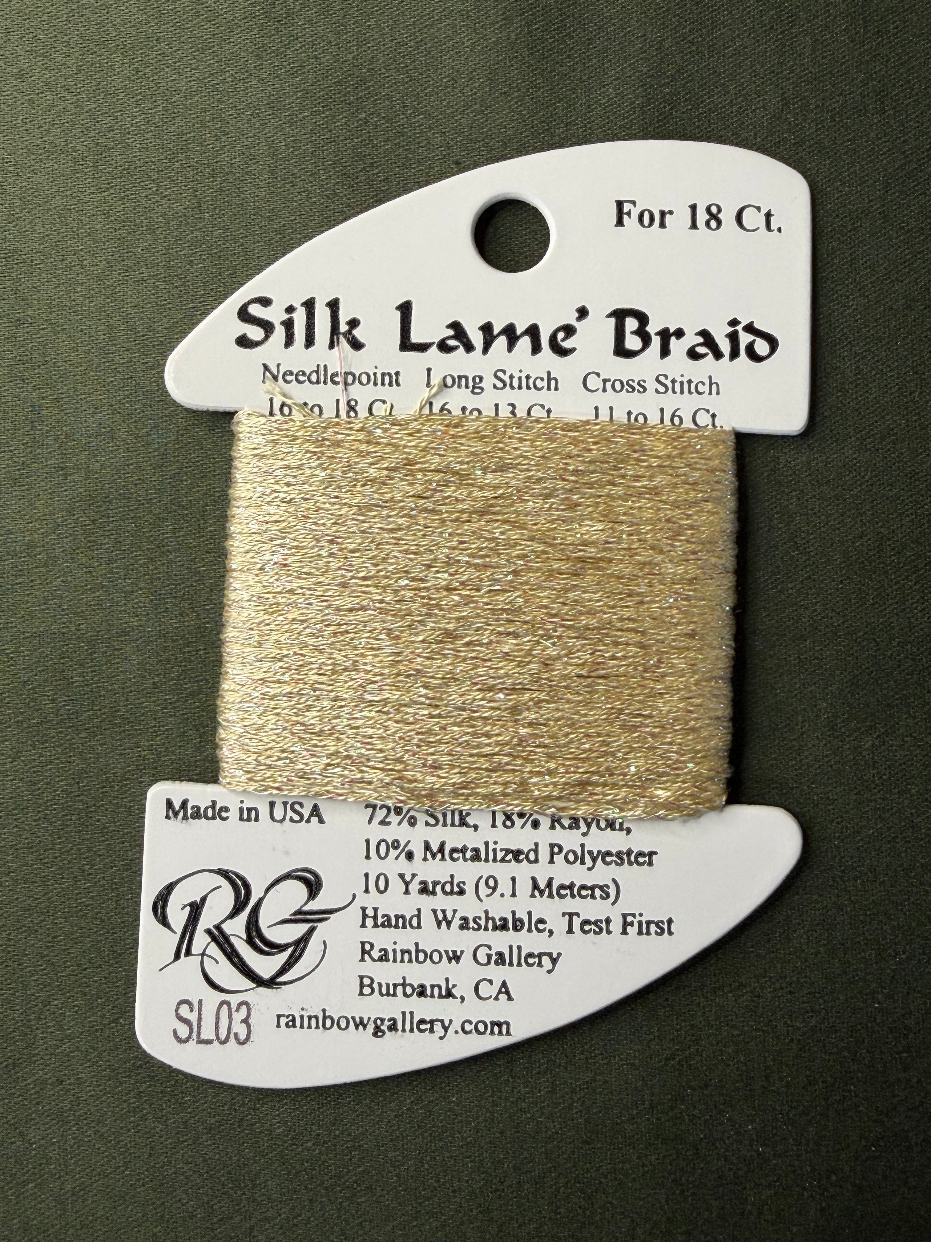 Silk Lame' Brd SL03 Ecru