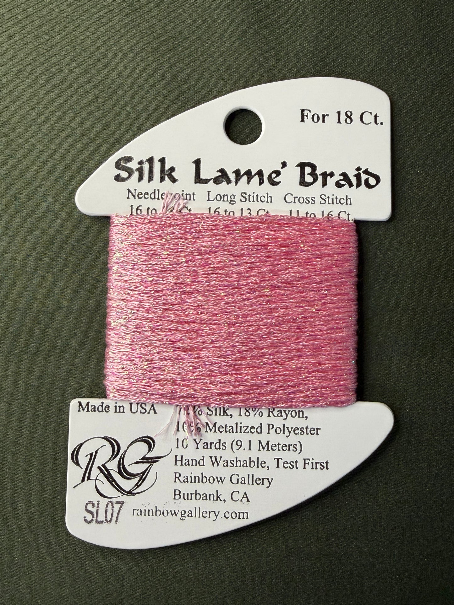 Silk Lame' Brd SL07-Pink