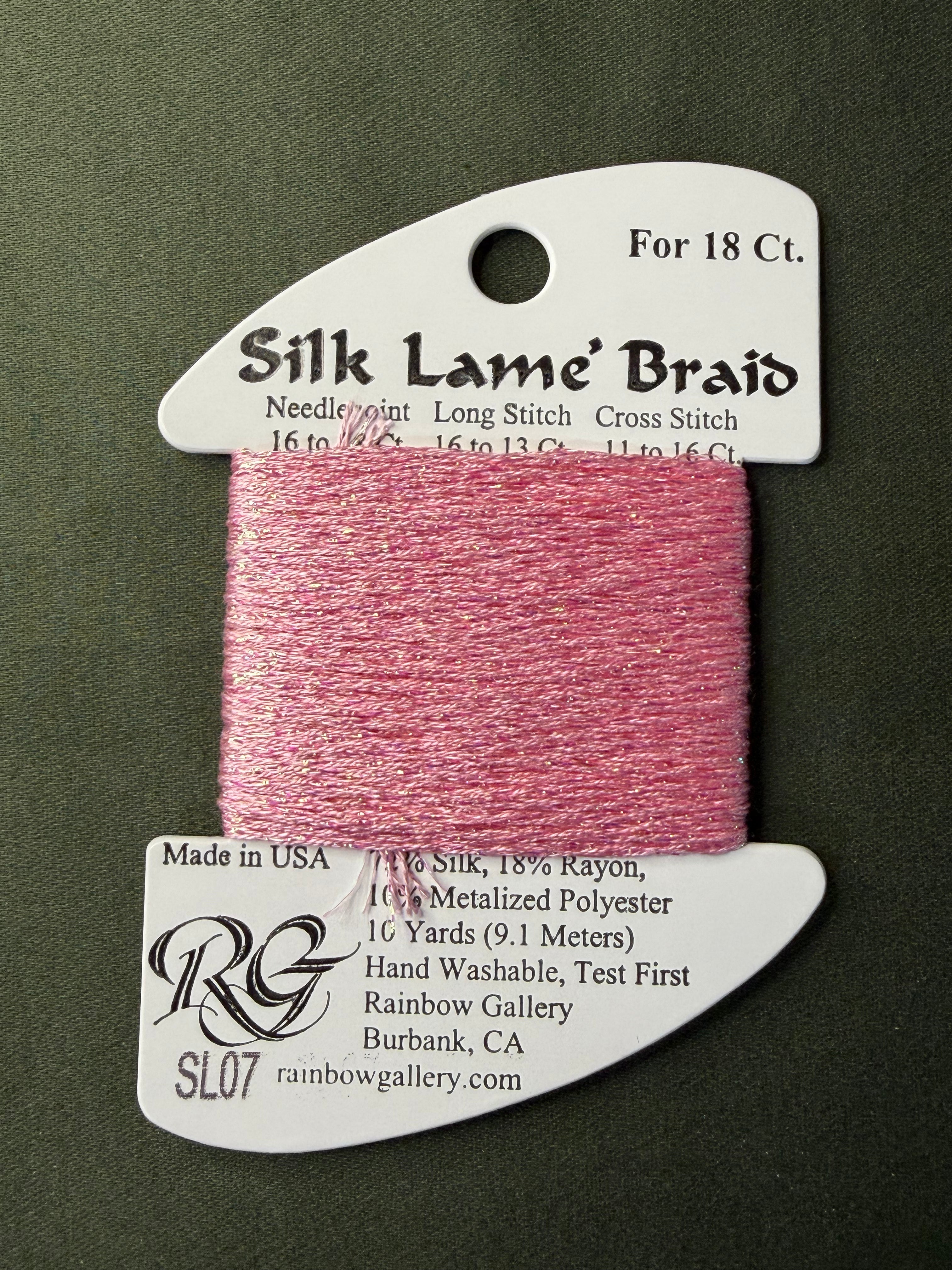 Silk Lame' Brd SL07-Pink