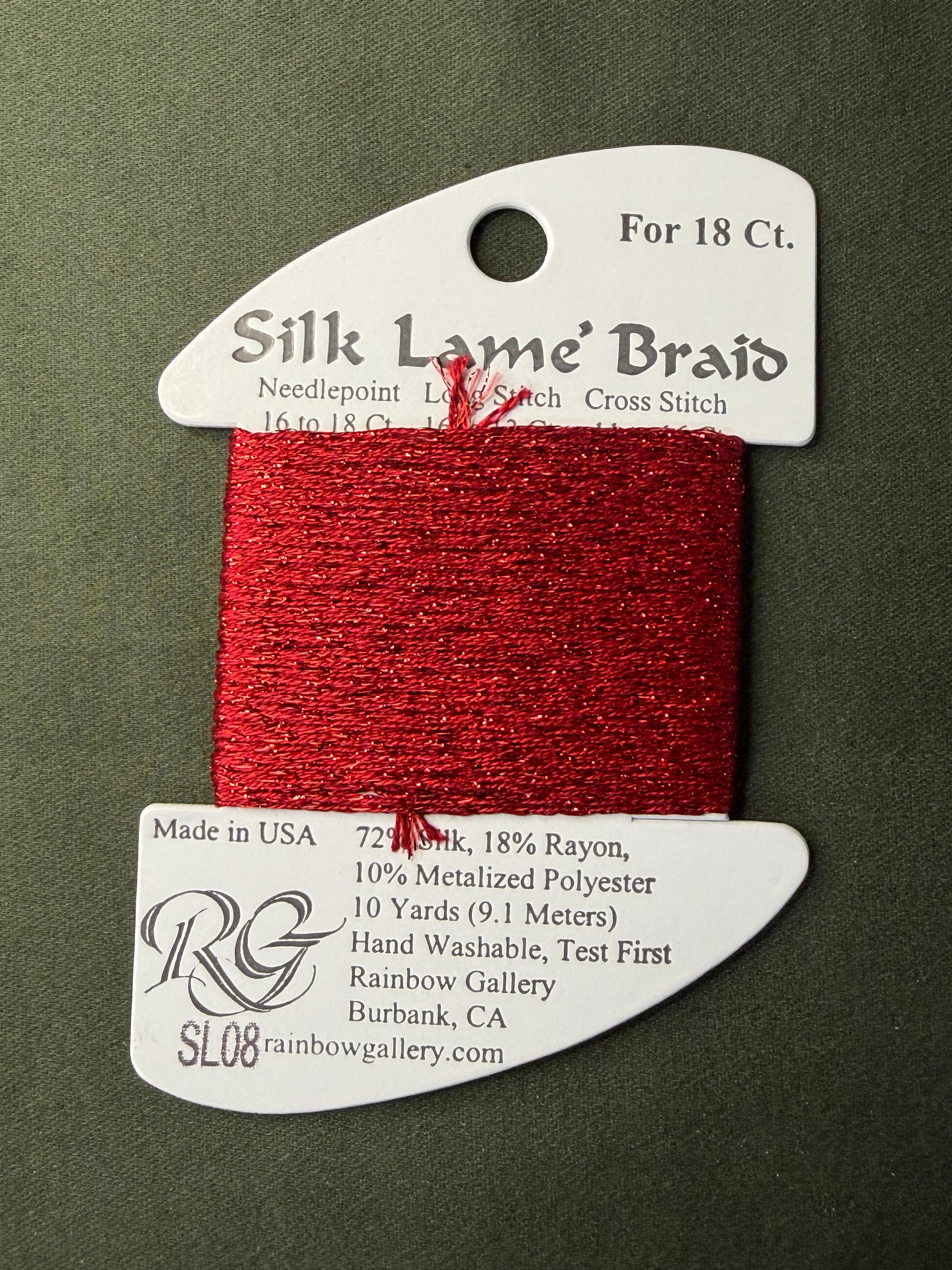 Silk Lame' Brd SL08-Red