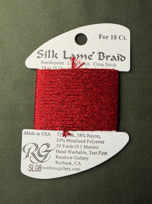 Silk Lame' Brd SL08-Red