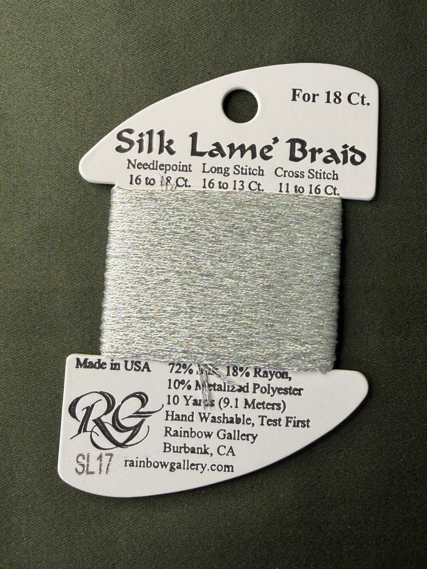 Silk Lame' Brd SL17-Lt Surf Blue