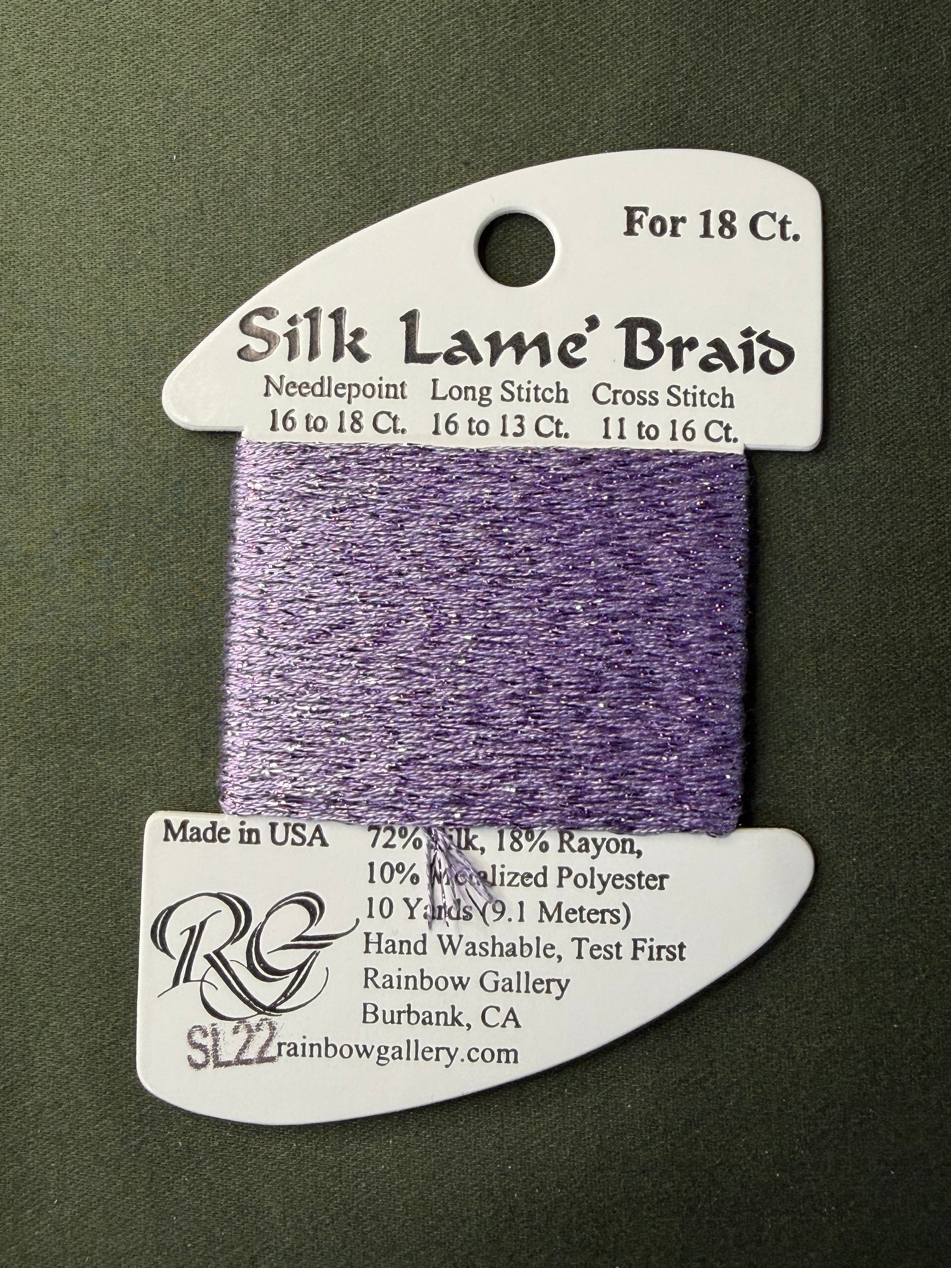 Silk Lame' Brd SL22-Lavender