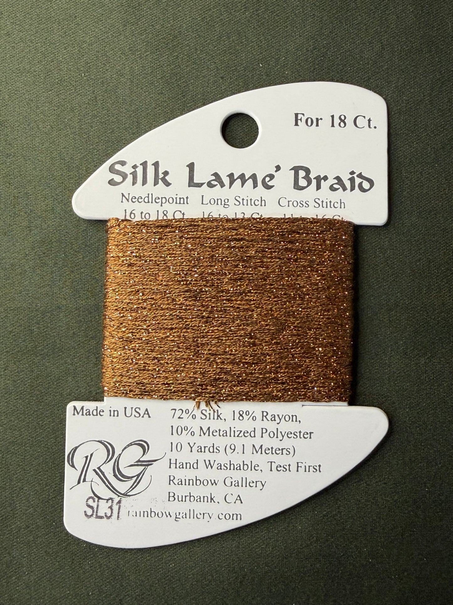 Silk Lame' Brd SL31-Copper