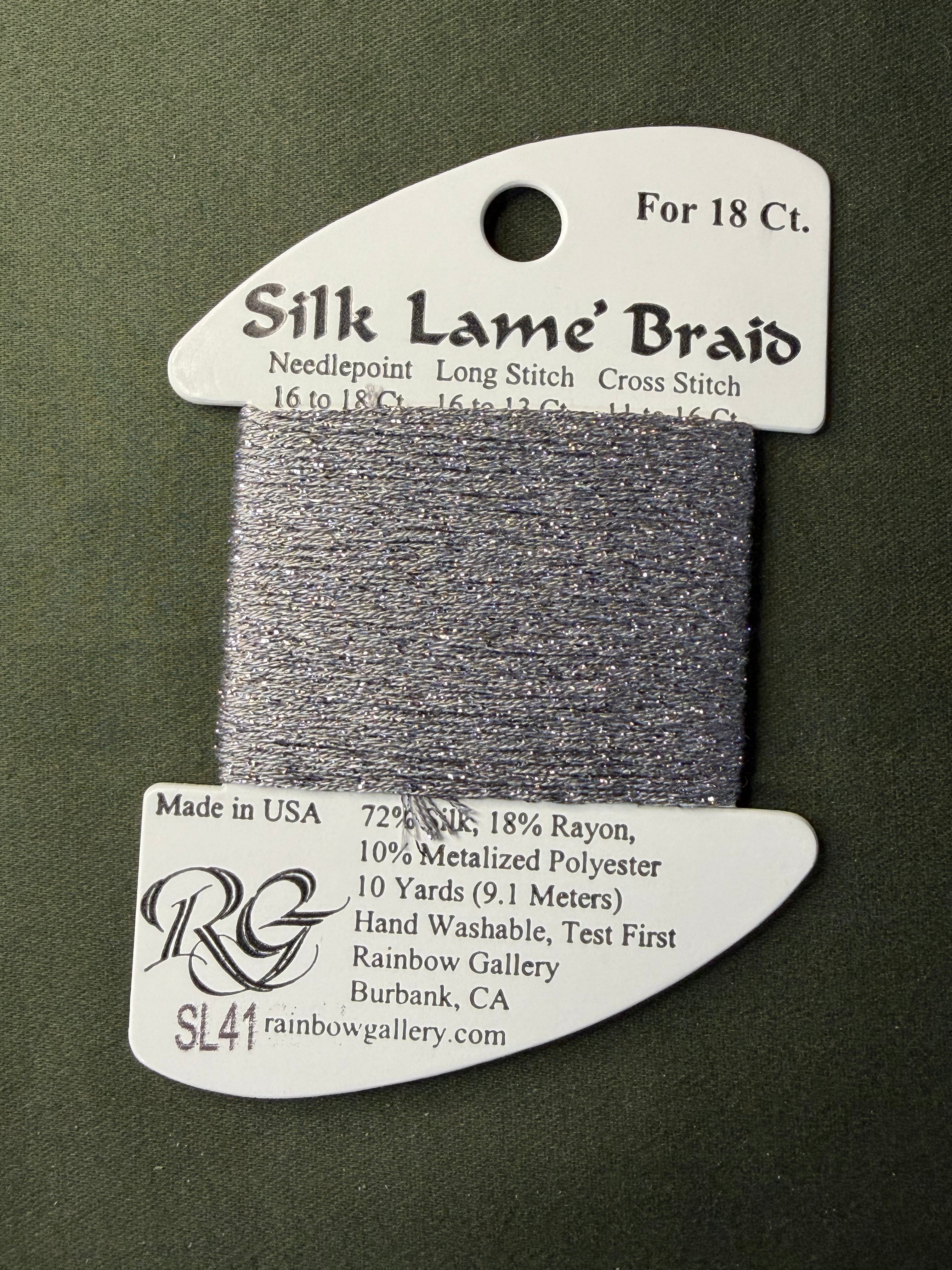Silk Lame' Brd SL41-Pewter