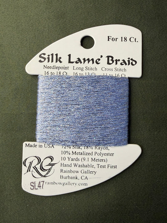 Silk Lame' Brd SL47-Lavndr Blue