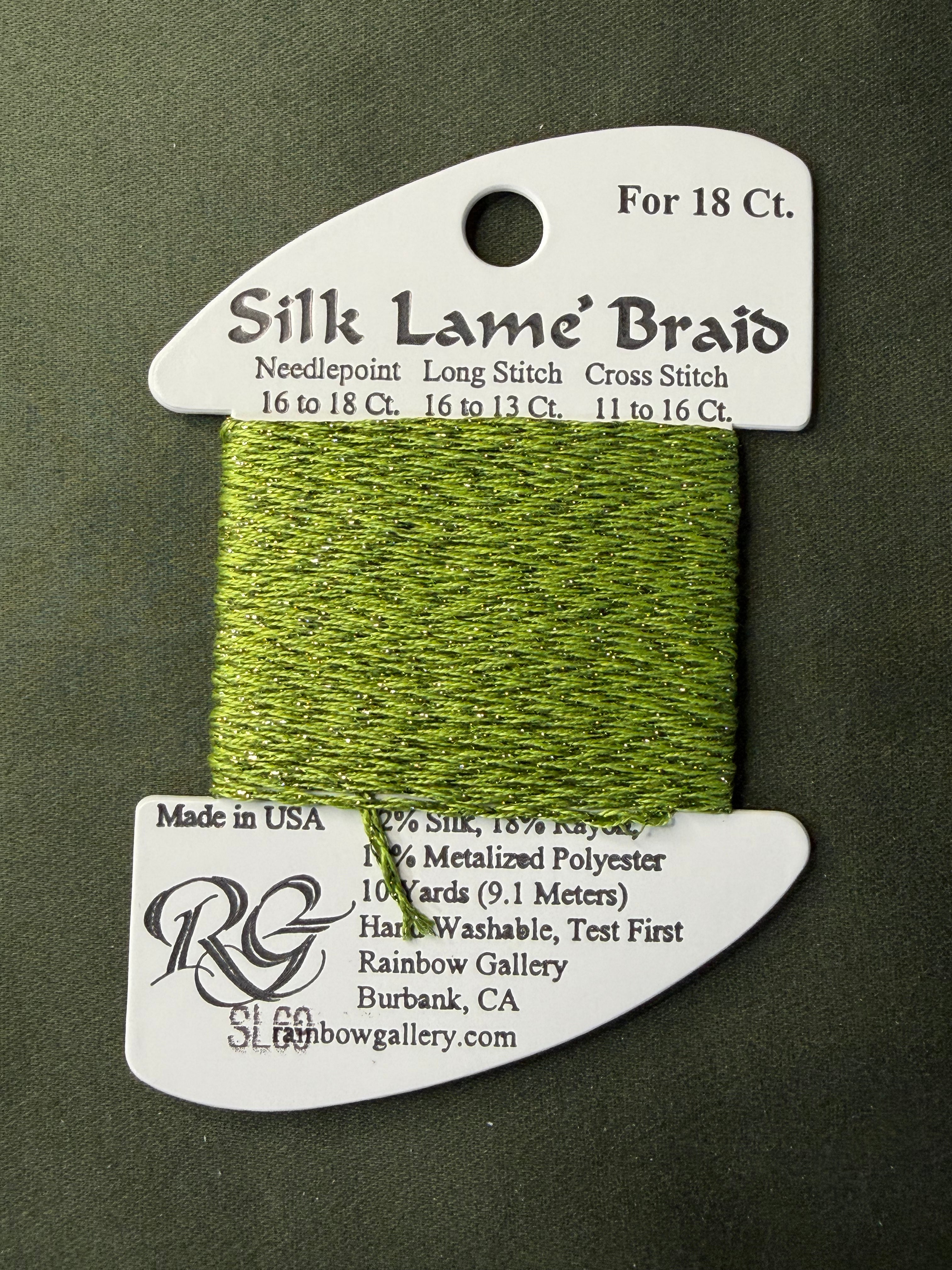 Silk Lame' Brd SL69-Med Avocado