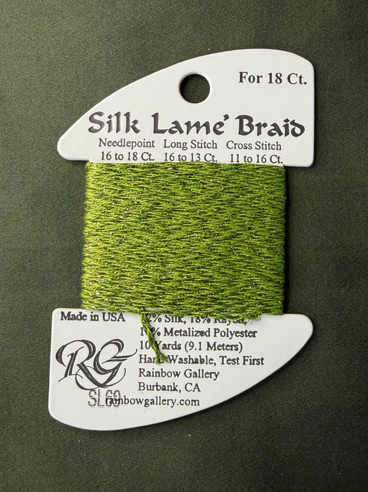 Silk Lame' Brd SL69-Med Avocado