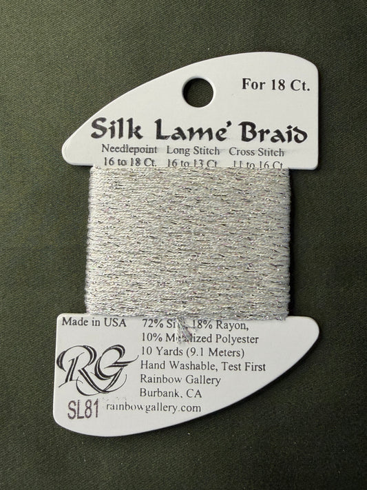 Silk Lame' Brd SL81-Platinum