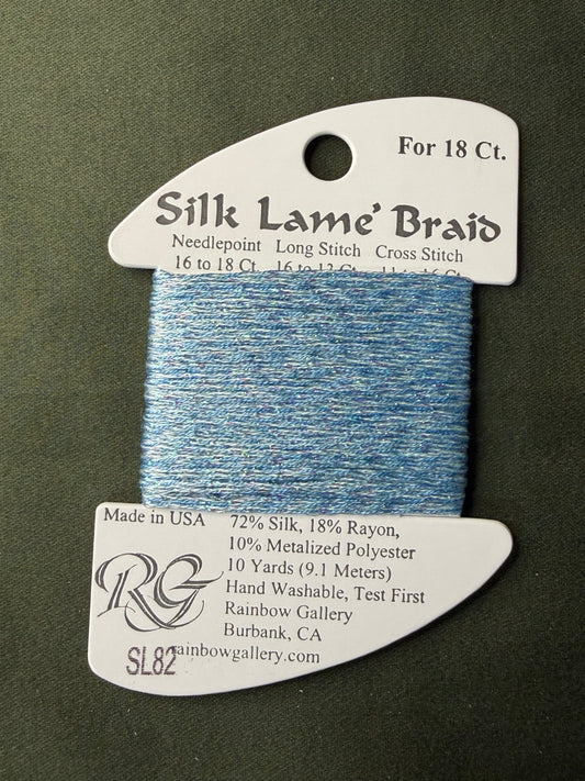 Silk Lame' Brd SL82-Lt China Blue