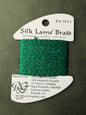 Silk Lame' Brd SL95-Md Cmas Grn