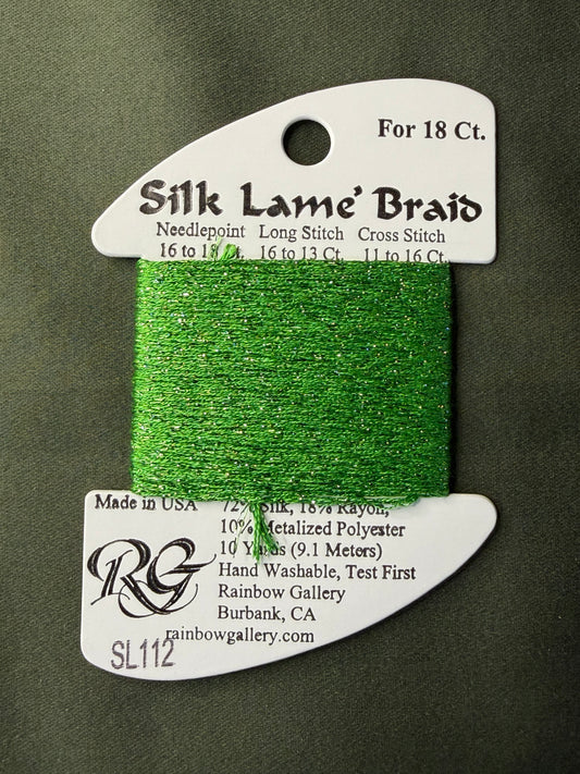 Silk Lame' Brd SL112-Spring Grn