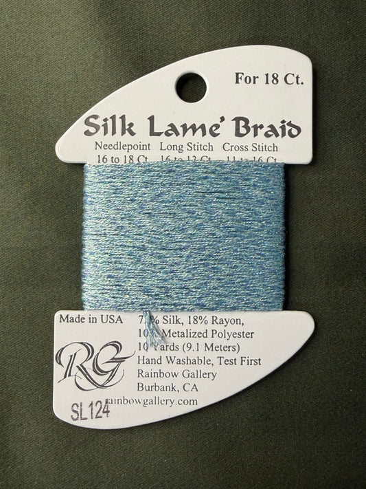 Silk Lame' Brd SL124-Blue Glow