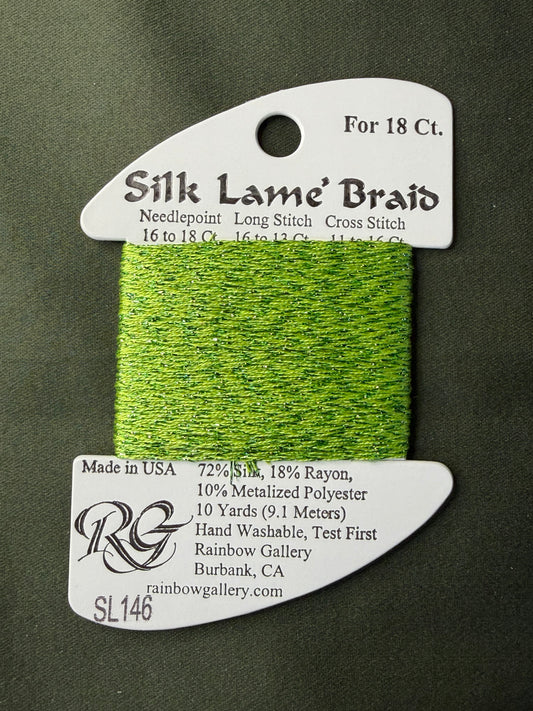 Silk Lame' Brd SL146-Apple Gren