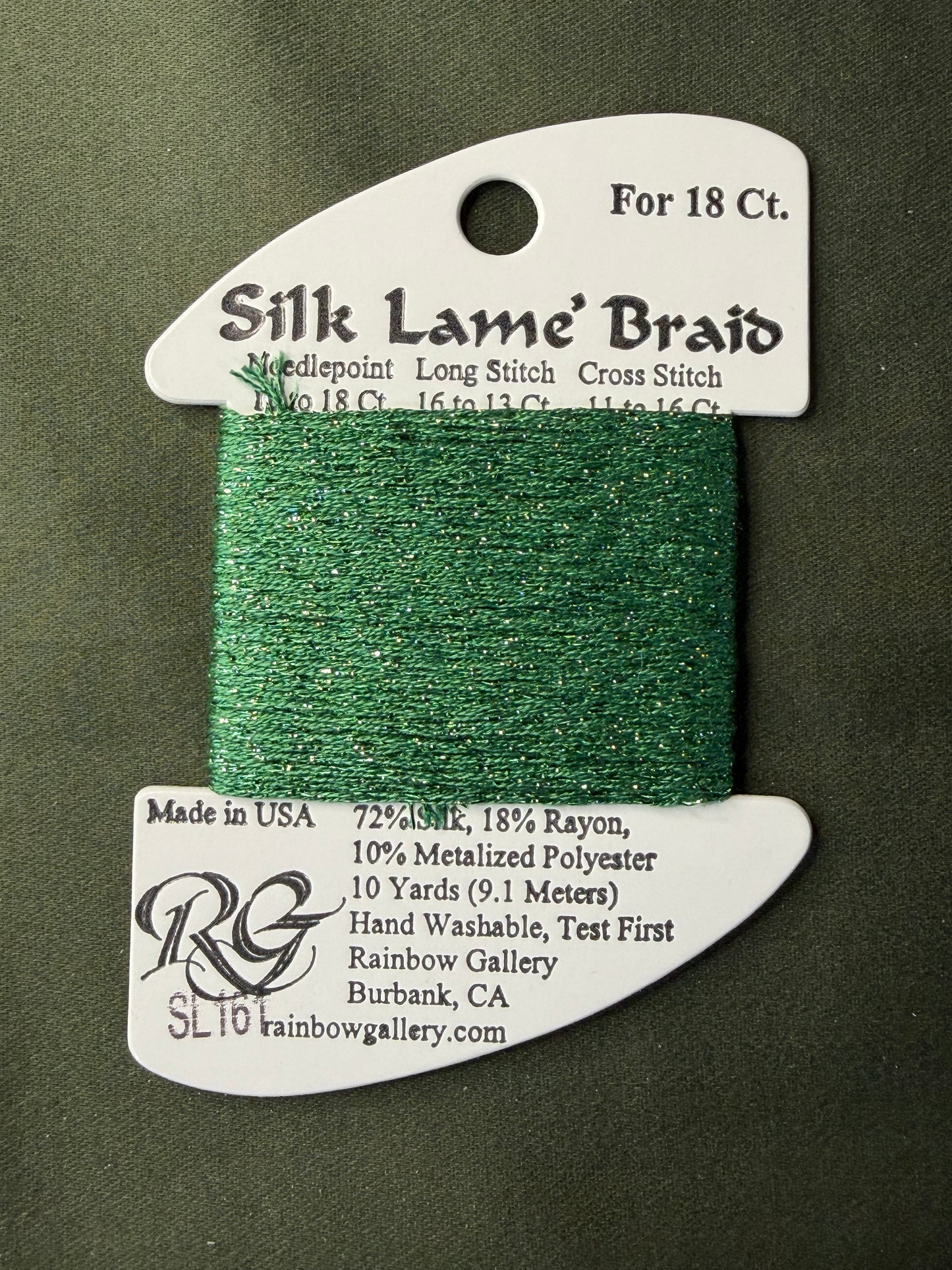 Silk Lame' Brd SL161-Juniper
