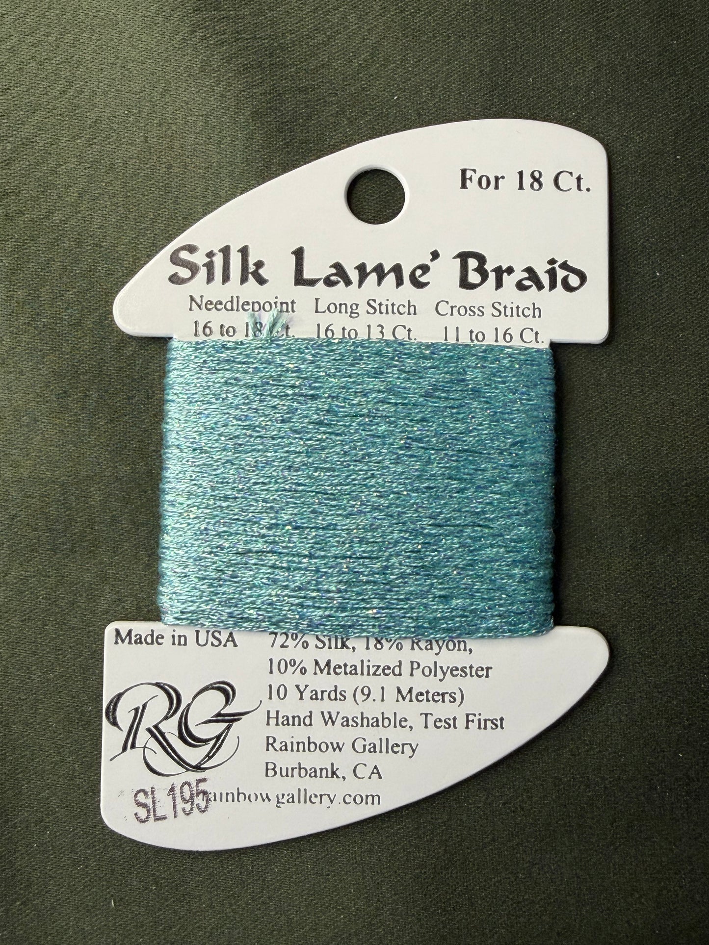 Silk Lame' Brd SL195-Marine Blu