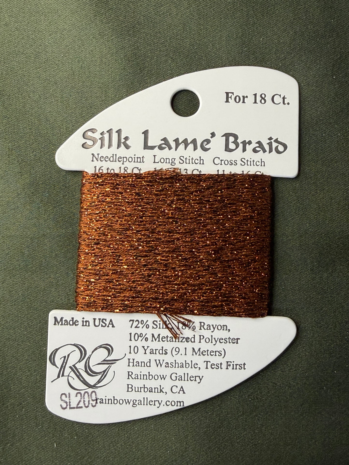 Silk Lame' Brd SL209-Ginger Bread